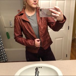 B collection leather jacket